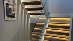 Under-stair lighting carried out by Dorset Electrician